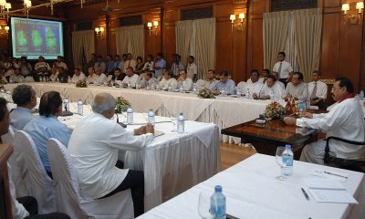 H.E. the President addressing the All Party Representative Committee.